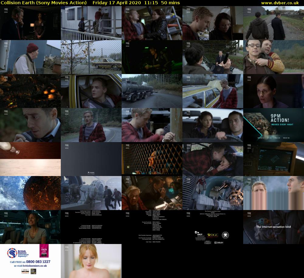 Collision Earth (Sony Movies Action) Friday 17 April 2020 11:15 - 12:05