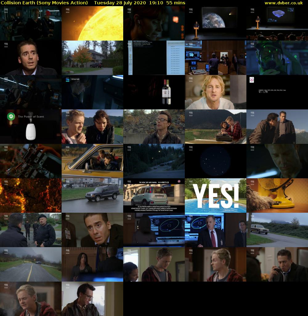 Collision Earth (Sony Movies Action) Tuesday 28 July 2020 19:10 - 20:05