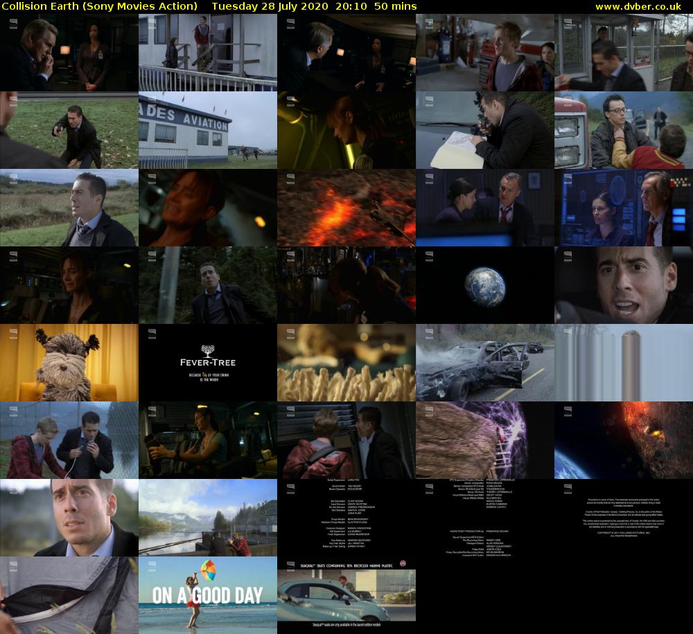 Collision Earth (Sony Movies Action) Tuesday 28 July 2020 20:10 - 21:00