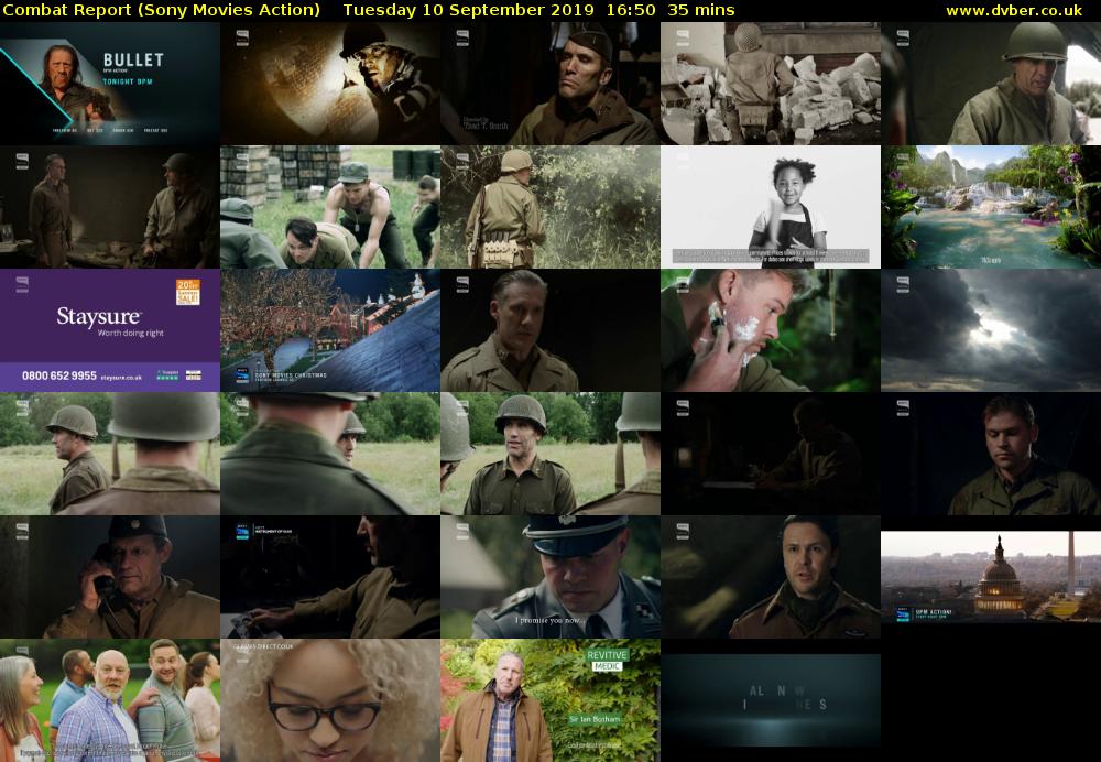Combat Report (Sony Movies Action) Tuesday 10 September 2019 16:50 - 17:25
