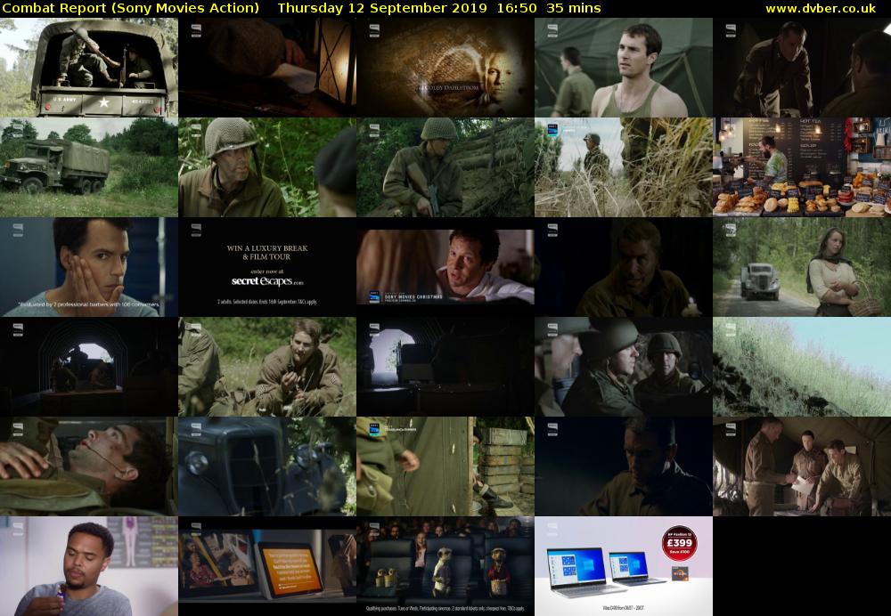 Combat Report (Sony Movies Action) Thursday 12 September 2019 16:50 - 17:25