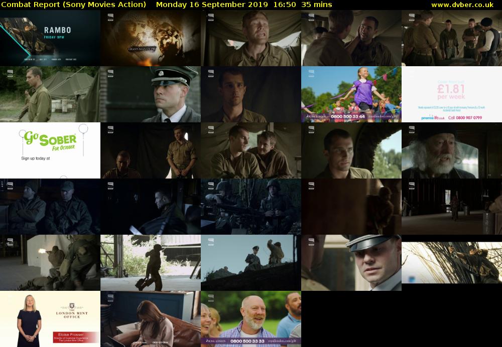 Combat Report (Sony Movies Action) Monday 16 September 2019 16:50 - 17:25