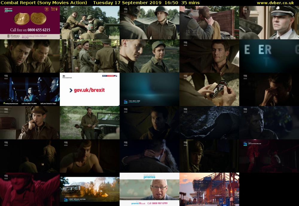 Combat Report (Sony Movies Action) Tuesday 17 September 2019 16:50 - 17:25