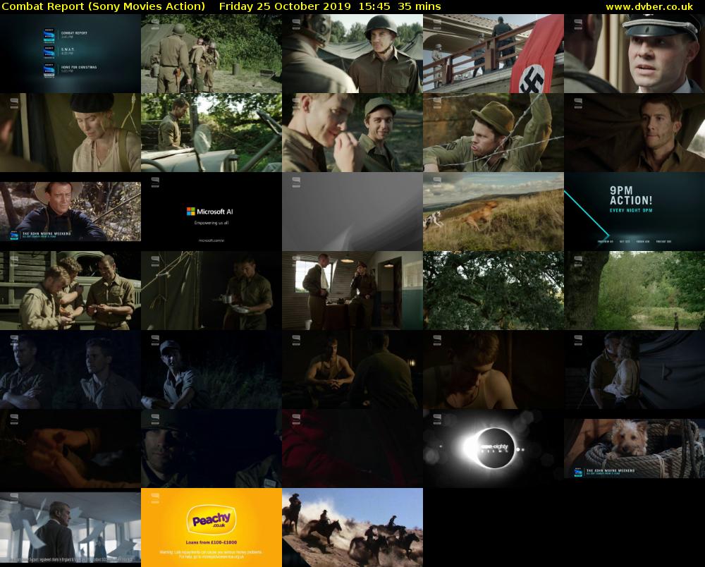 Combat Report (Sony Movies Action) Friday 25 October 2019 15:45 - 16:20