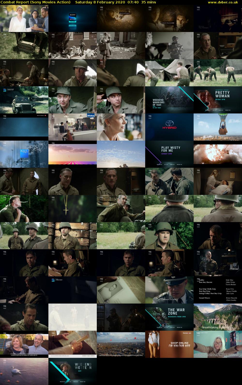 Combat Report (Sony Movies Action) Saturday 8 February 2020 07:40 - 08:15