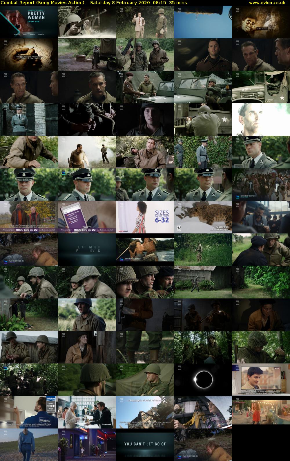 Combat Report (Sony Movies Action) Saturday 8 February 2020 08:15 - 08:50