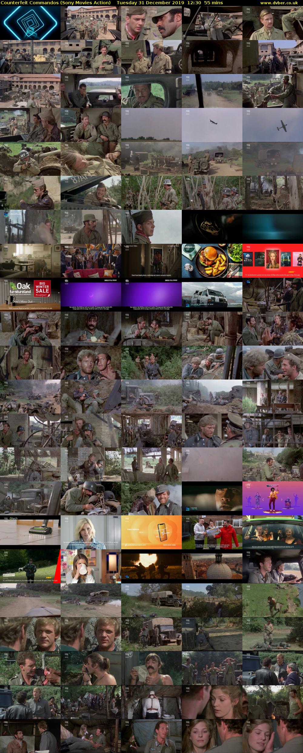 Counterfeit Commandos (Sony Movies Action) Tuesday 31 December 2019 12:30 - 13:25
