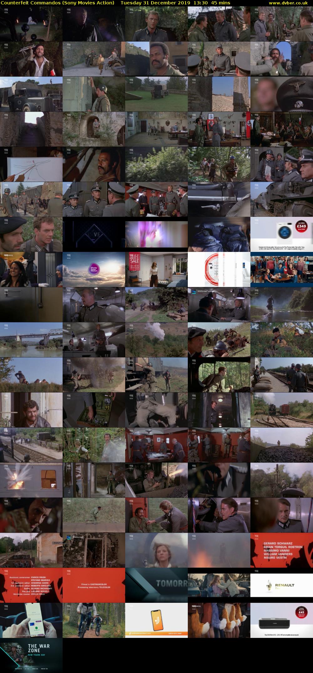 Counterfeit Commandos (Sony Movies Action) Tuesday 31 December 2019 13:30 - 14:15