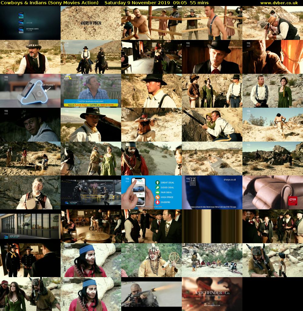 Cowboys & Indians (Sony Movies Action) Saturday 9 November 2019 09:05 - 10:00