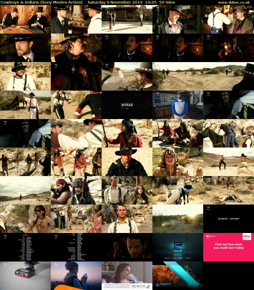 Cowboys & Indians (Sony Movies Action) Saturday 9 November 2019 10:05 - 10:55