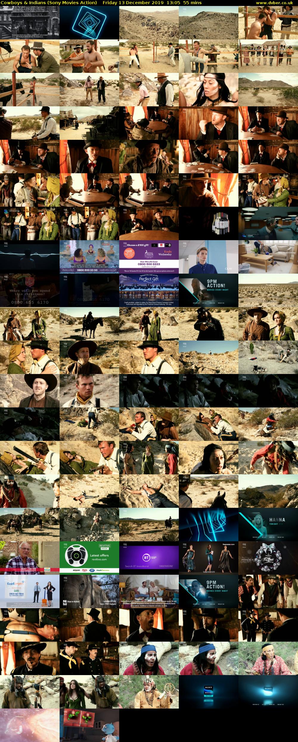 Cowboys & Indians (Sony Movies Action) Friday 13 December 2019 13:05 - 14:00