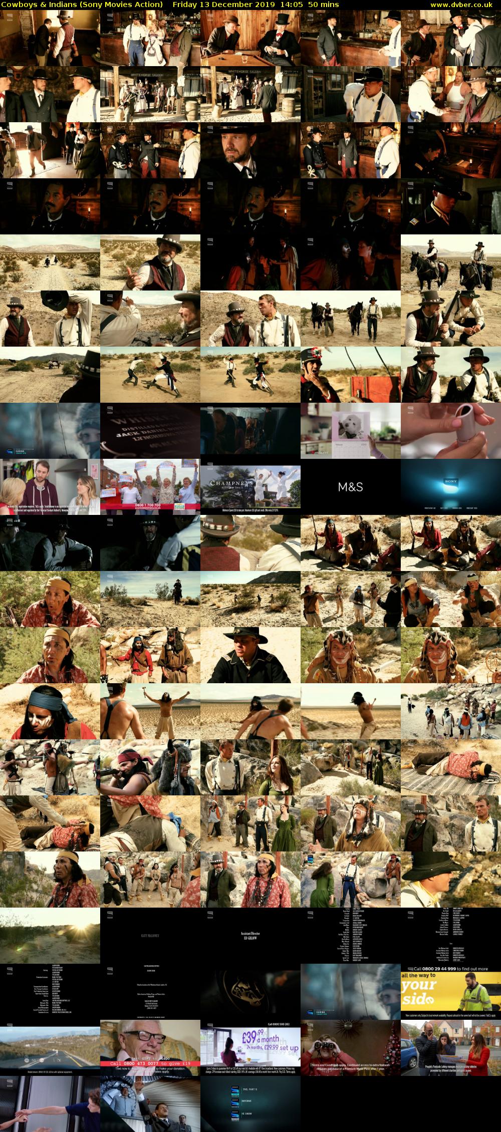 Cowboys & Indians (Sony Movies Action) Friday 13 December 2019 14:05 - 14:55