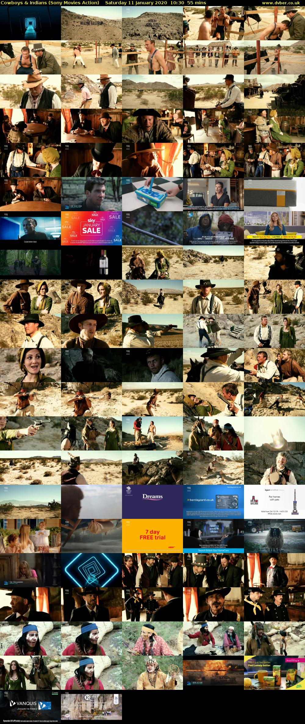 Cowboys & Indians (Sony Movies Action) Saturday 11 January 2020 10:30 - 11:25