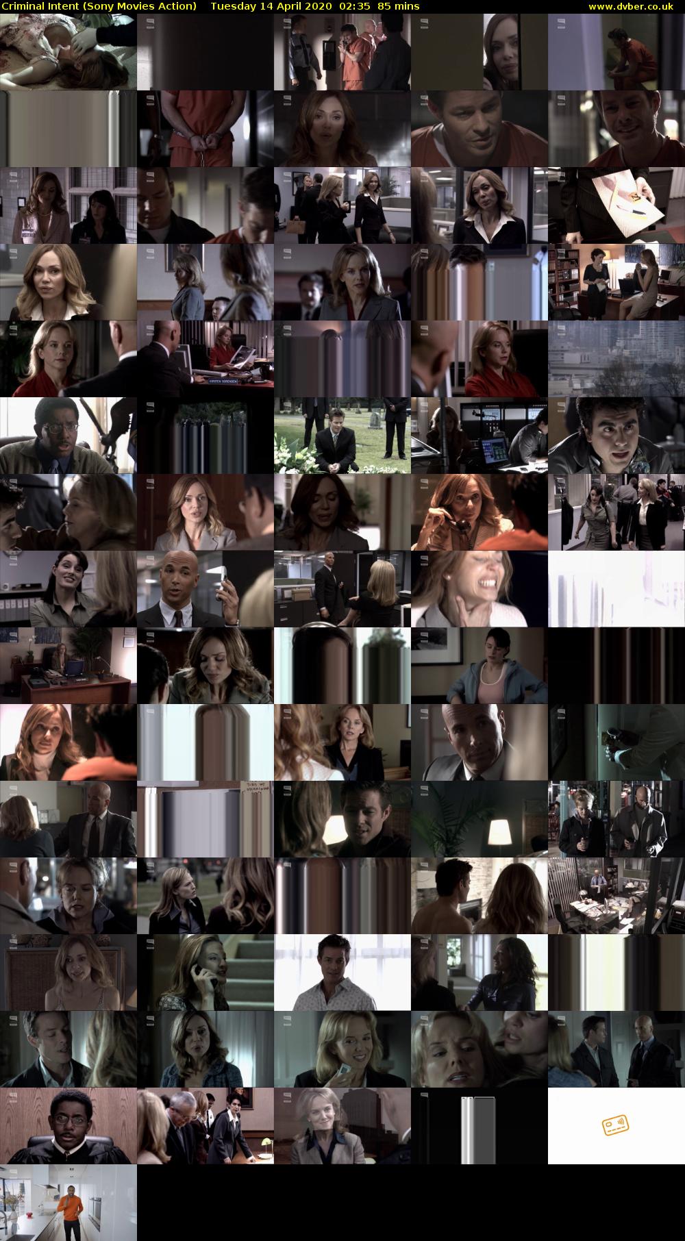 Criminal Intent (Sony Movies Action) Tuesday 14 April 2020 02:35 - 04:00