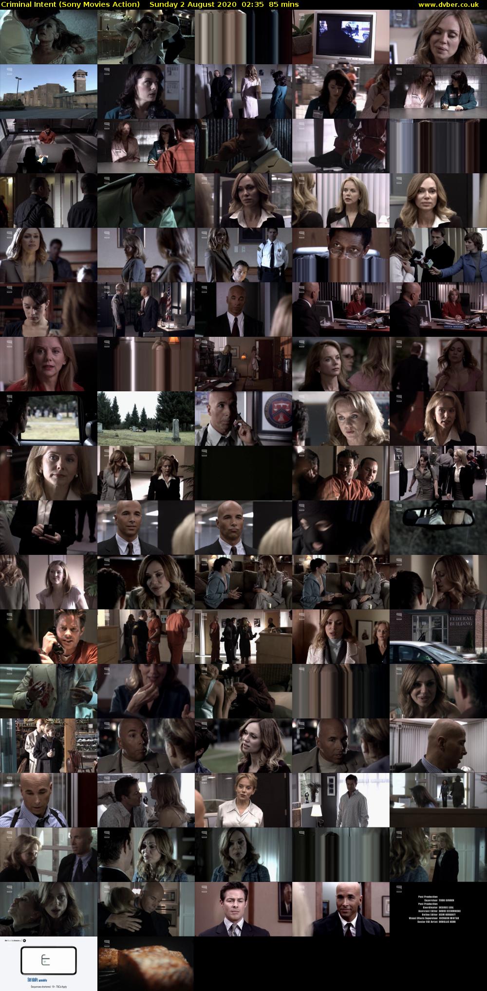 Criminal Intent (Sony Movies Action) Sunday 2 August 2020 02:35 - 04:00