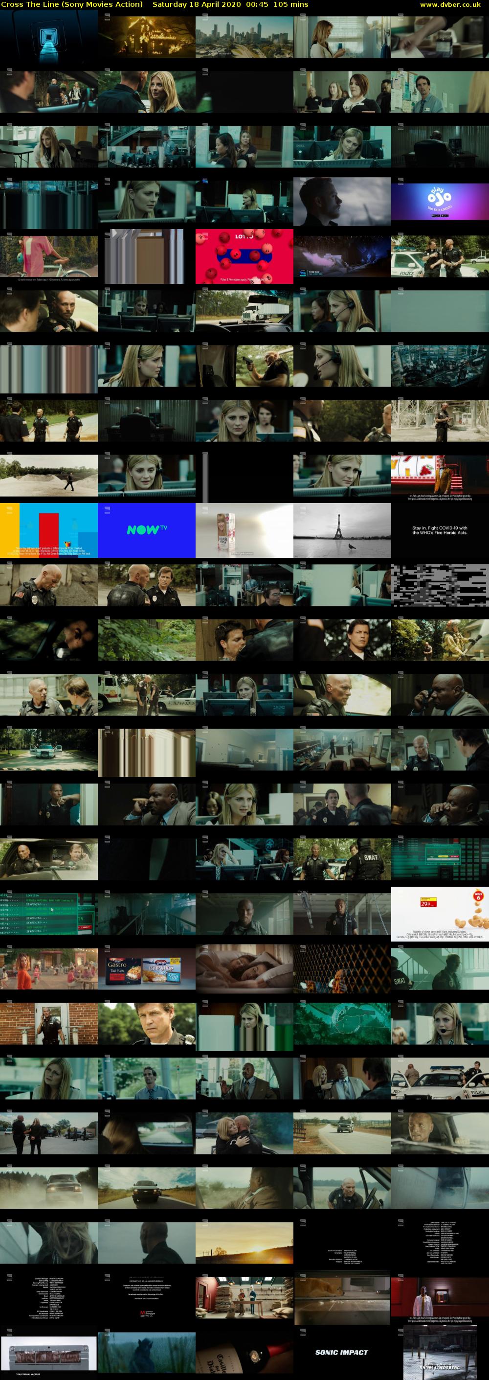 Cross The Line (Sony Movies Action) Saturday 18 April 2020 00:45 - 02:30