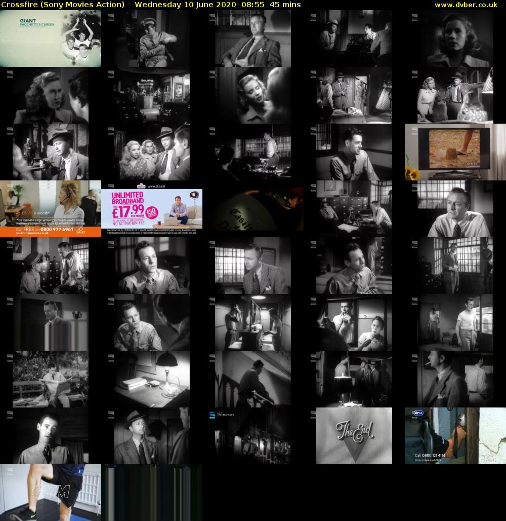 Crossfire (Sony Movies Action) Wednesday 10 June 2020 08:55 - 09:40