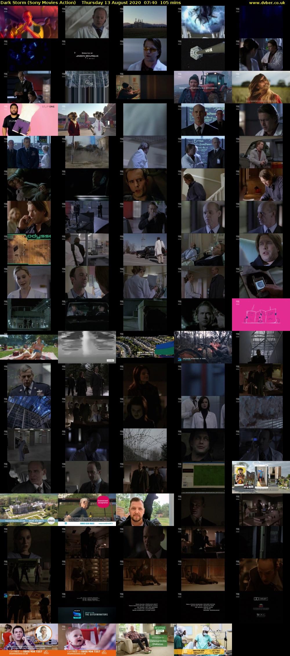 Dark Storm (Sony Movies Action) Thursday 13 August 2020 07:40 - 09:25