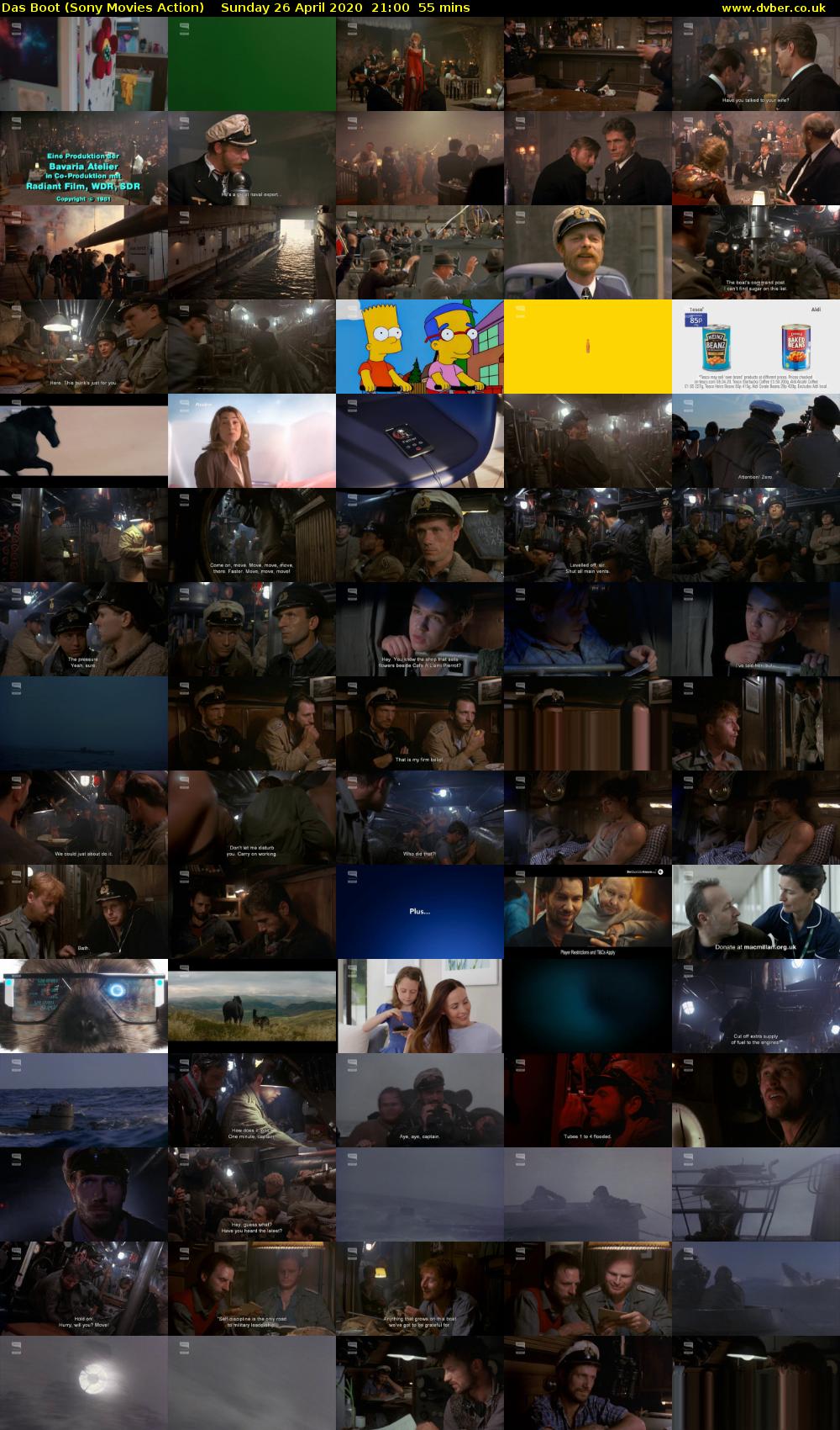Das Boot (Sony Movies Action) Sunday 26 April 2020 21:00 - 21:55