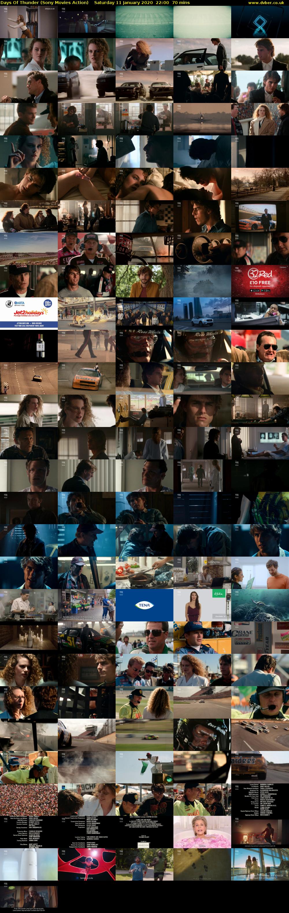 Days Of Thunder (Sony Movies Action) Saturday 11 January 2020 22:00 - 23:10
