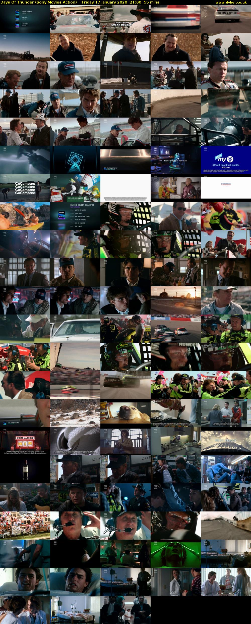 Days Of Thunder (Sony Movies Action) Friday 17 January 2020 21:00 - 21:55