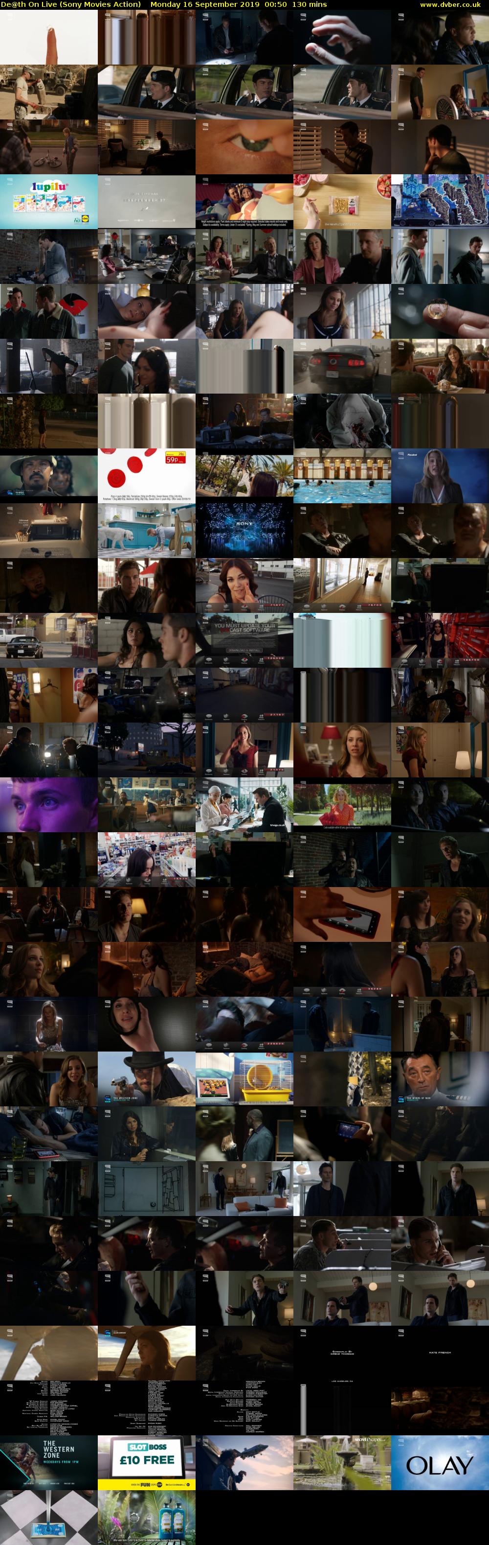 De@th On Live (Sony Movies Action) Monday 16 September 2019 00:50 - 03:00