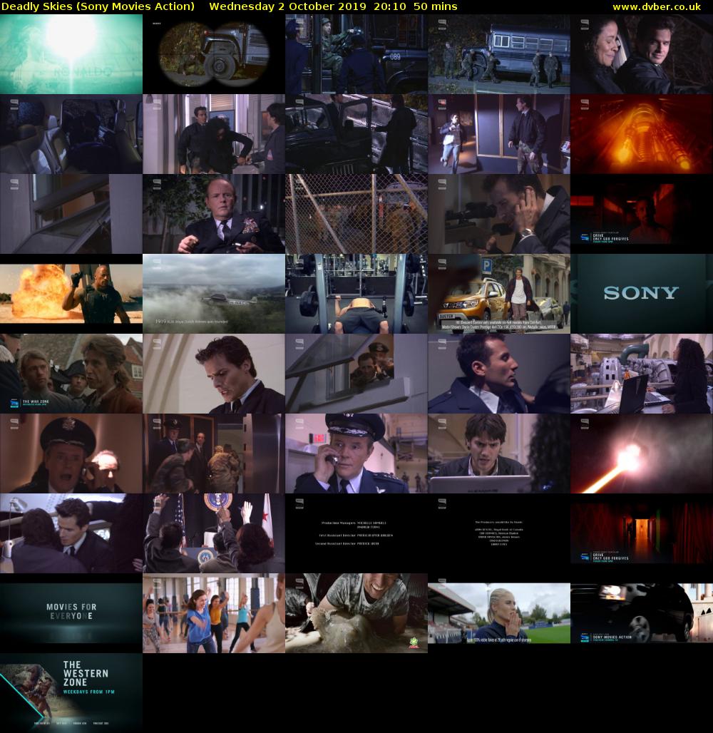 Deadly Skies (Sony Movies Action) Wednesday 2 October 2019 20:10 - 21:00