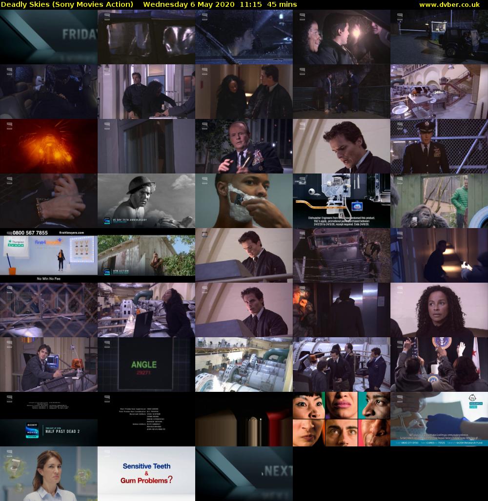 Deadly Skies (Sony Movies Action) Wednesday 6 May 2020 11:15 - 12:00