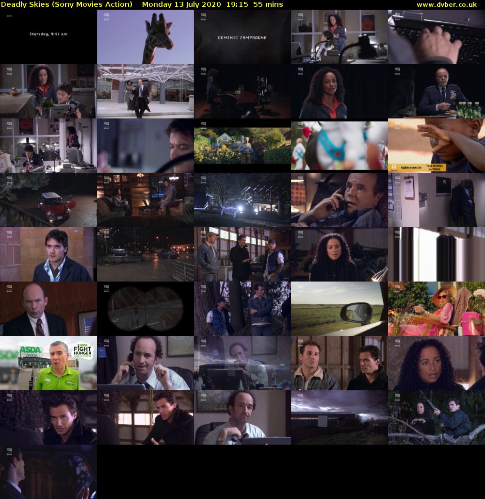 Deadly Skies (Sony Movies Action) Monday 13 July 2020 19:15 - 20:10
