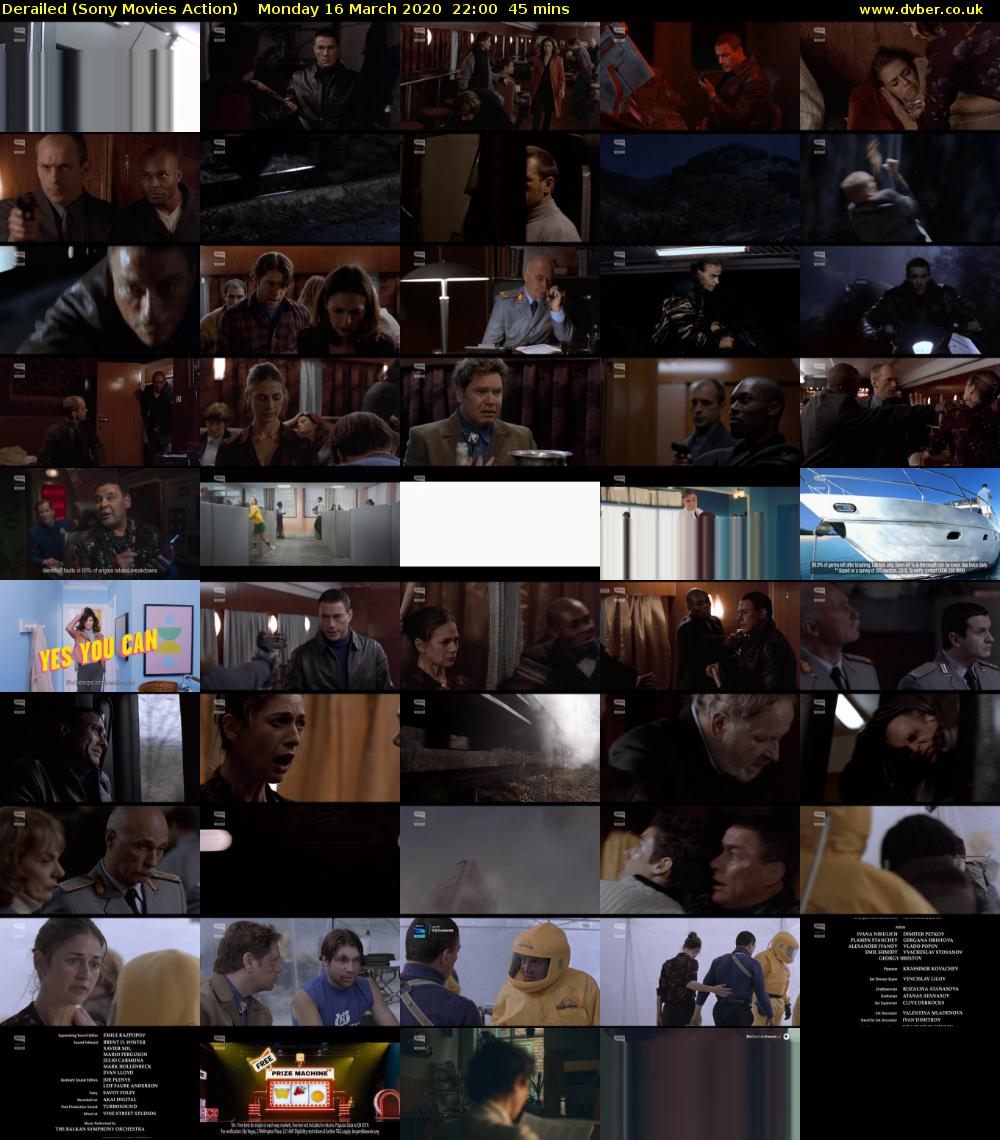 Derailed (Sony Movies Action) Monday 16 March 2020 22:00 - 22:45