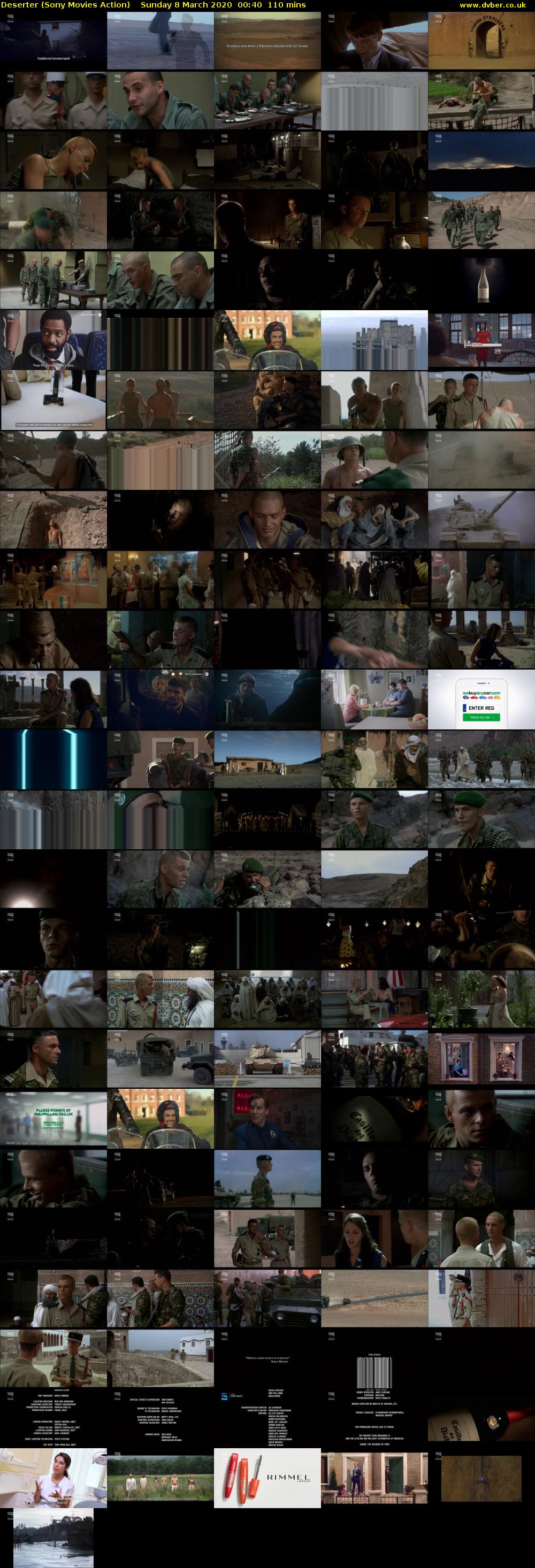 Deserter (Sony Movies Action) Sunday 8 March 2020 00:40 - 02:30