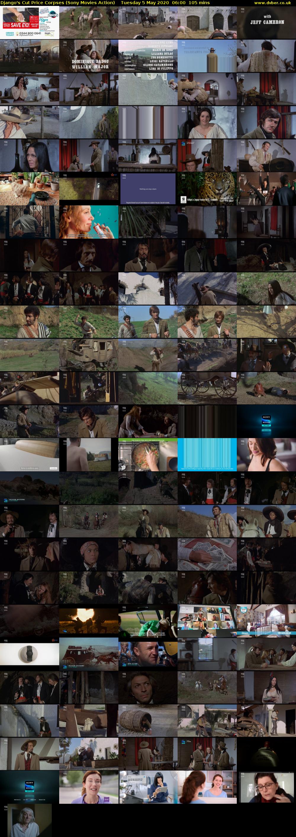 Django's Cut Price Corpses (Sony Movies Action) Tuesday 5 May 2020 06:00 - 07:45