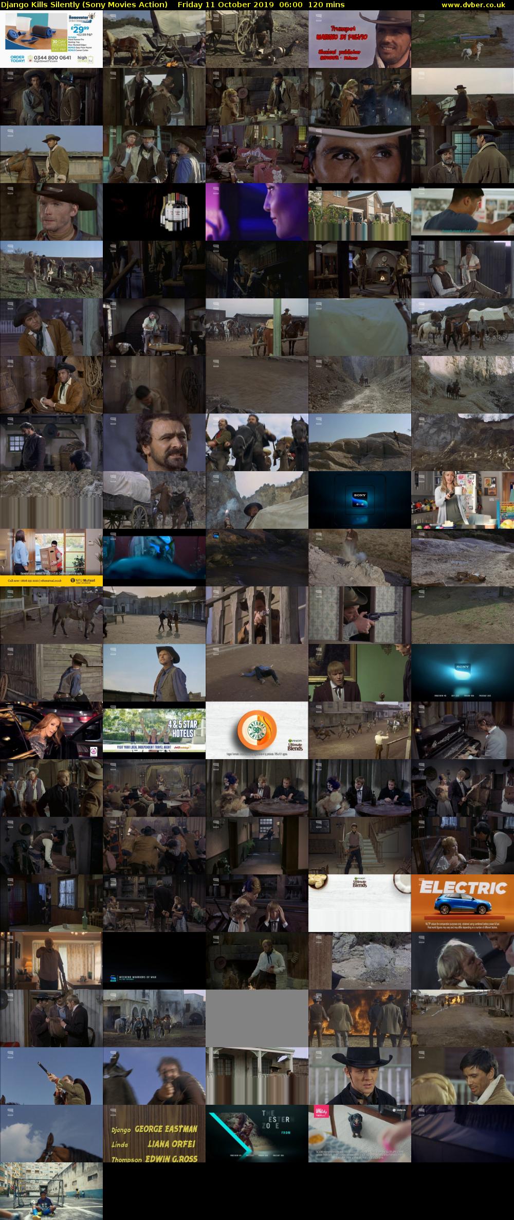 Django Kills Silently (Sony Movies Action) Friday 11 October 2019 06:00 - 08:00