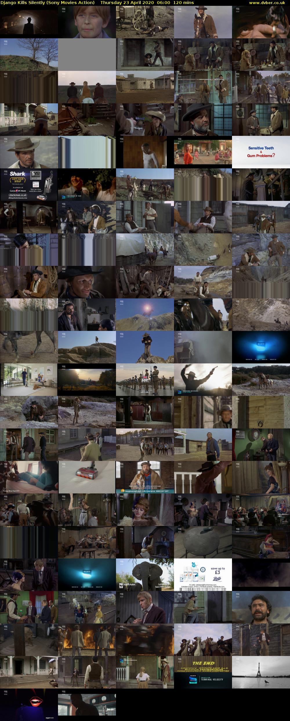 Django Kills Silently (Sony Movies Action) Thursday 23 April 2020 06:00 - 08:00