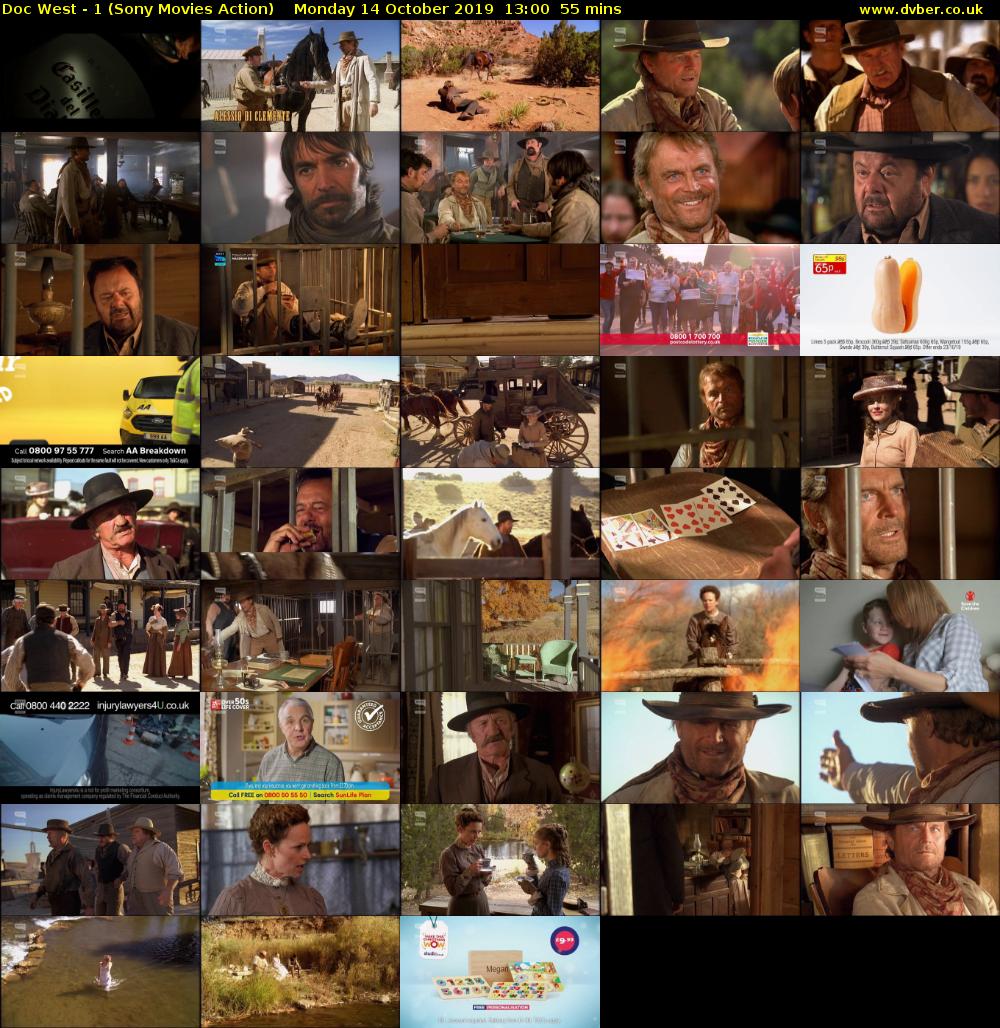 Doc West - 1 (Sony Movies Action) Monday 14 October 2019 13:00 - 13:55