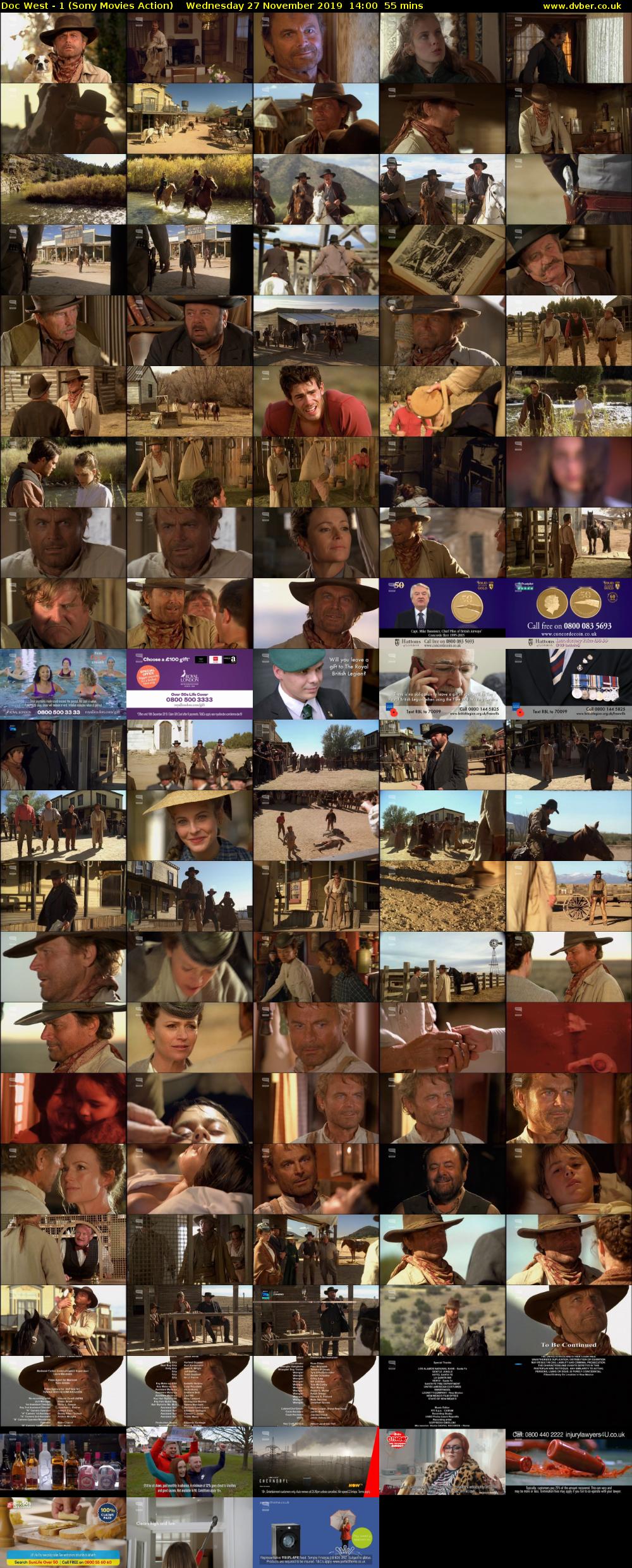 Doc West - 1 (Sony Movies Action) Wednesday 27 November 2019 14:00 - 14:55