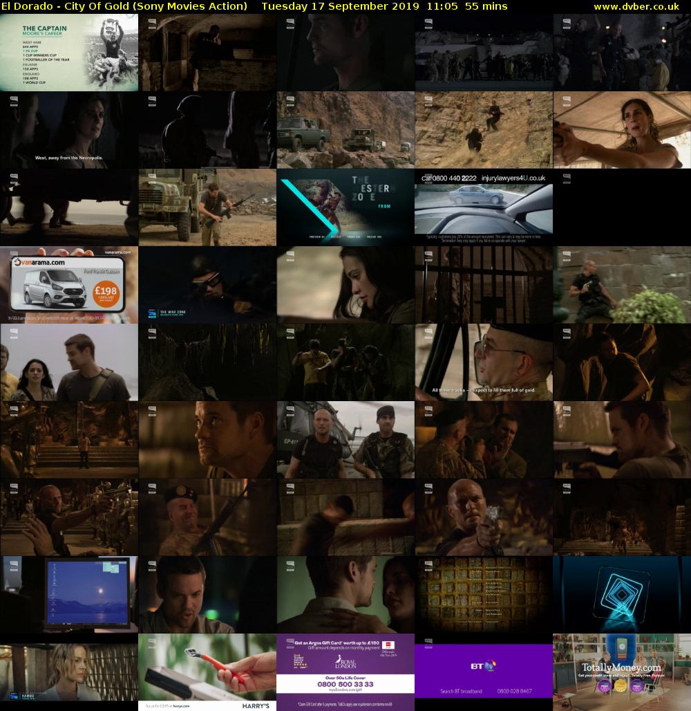 El Dorado - City Of Gold (Sony Movies Action) Tuesday 17 September 2019 11:05 - 12:00