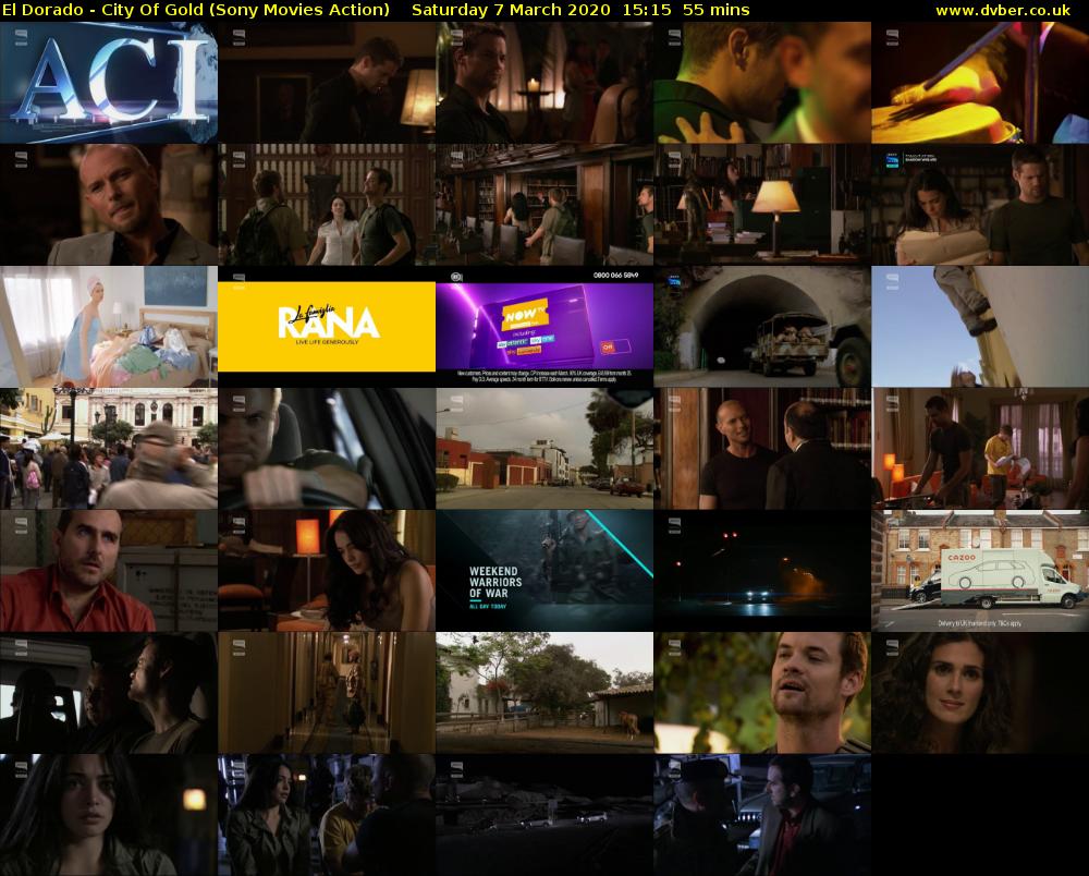 El Dorado - City Of Gold (Sony Movies Action) Saturday 7 March 2020 15:15 - 16:10