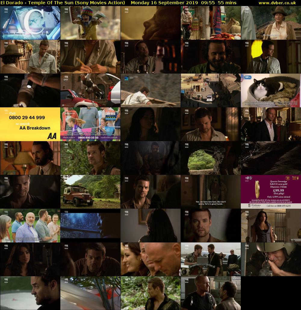 El Dorado - Temple Of The Sun (Sony Movies Action) Monday 16 September 2019 09:55 - 10:50