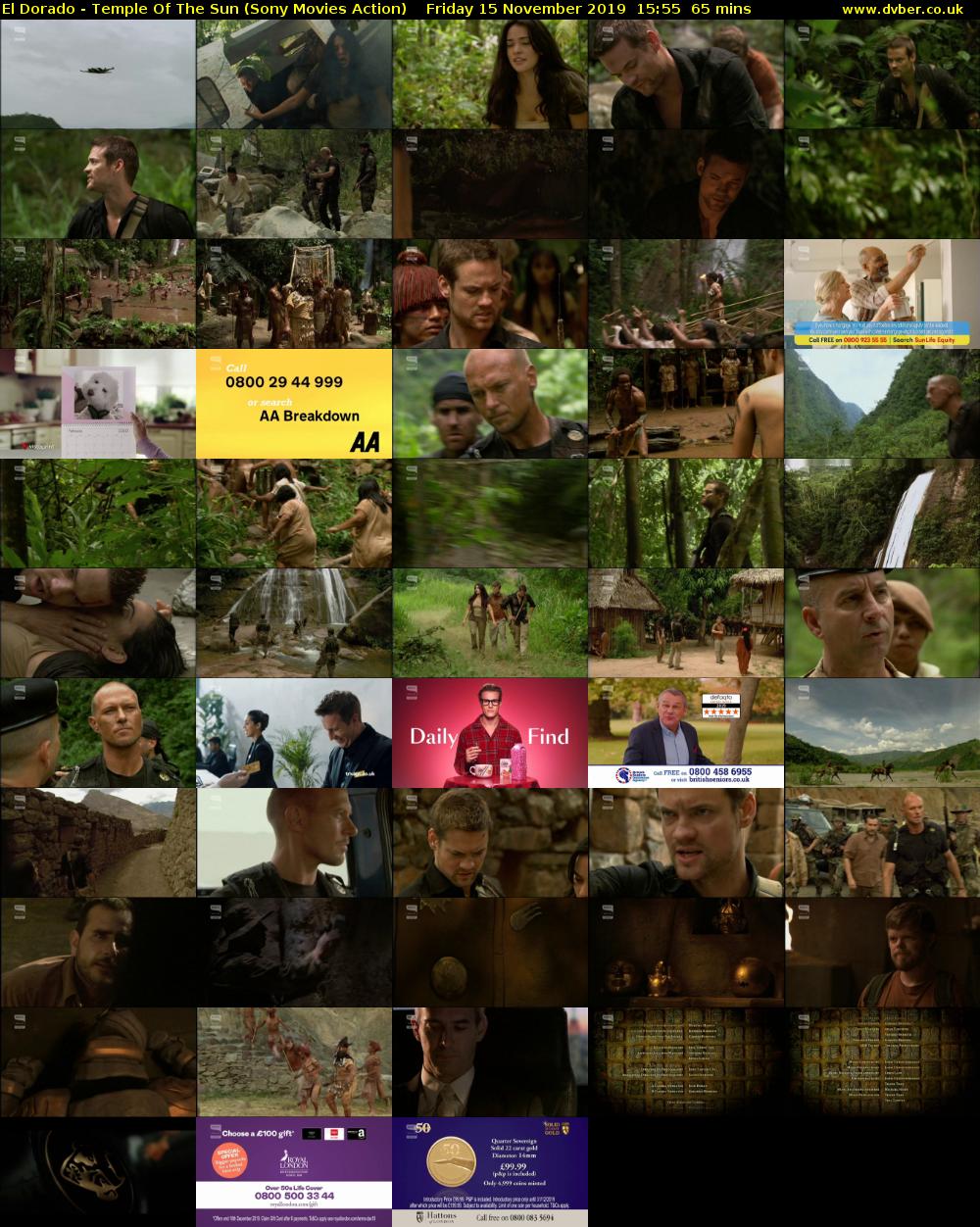 El Dorado - Temple Of The Sun (Sony Movies Action) Friday 15 November 2019 15:55 - 17:00