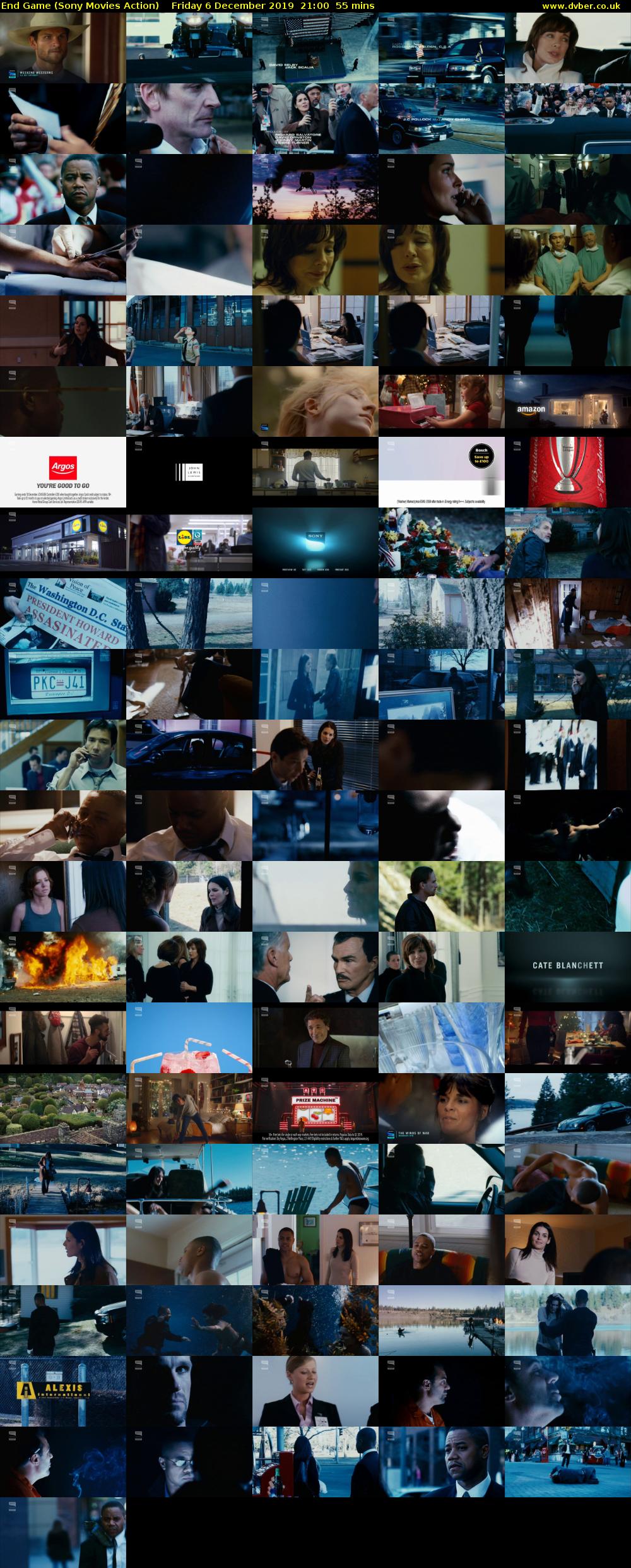 End Game (Sony Movies Action) Friday 6 December 2019 21:00 - 21:55