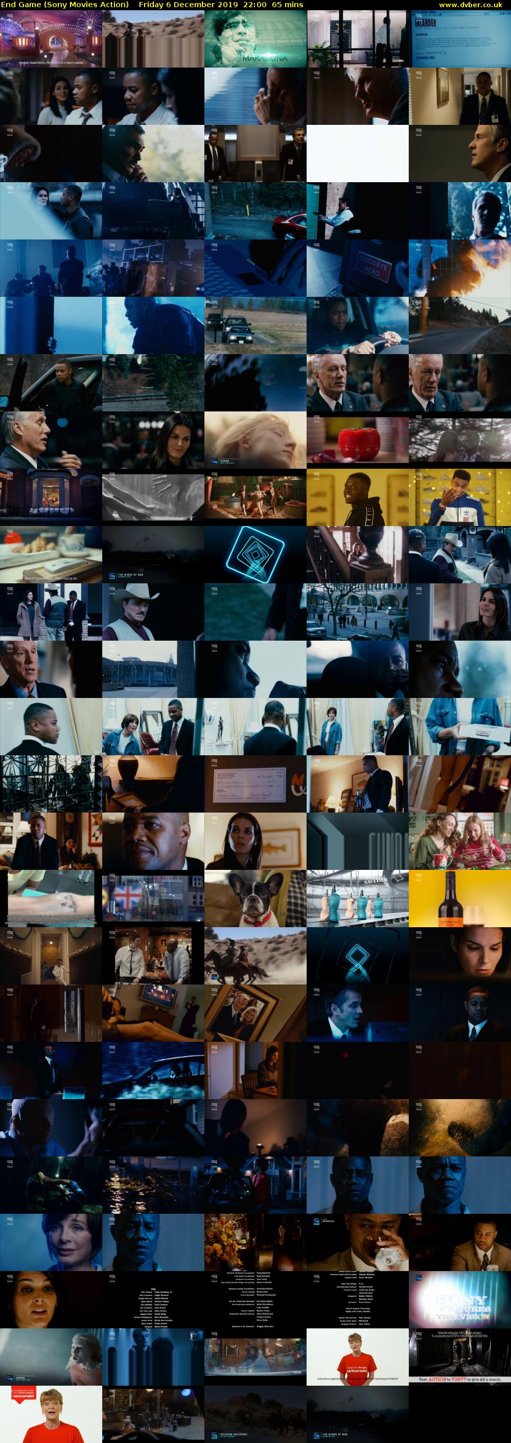 End Game (Sony Movies Action) Friday 6 December 2019 22:00 - 23:05