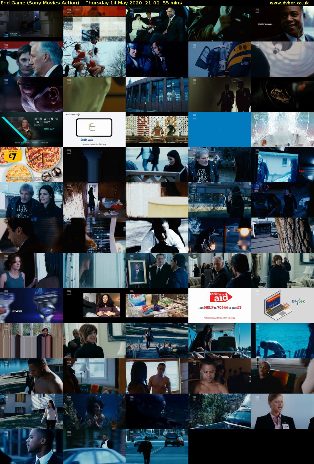 End Game (Sony Movies Action) Thursday 14 May 2020 21:00 - 21:55