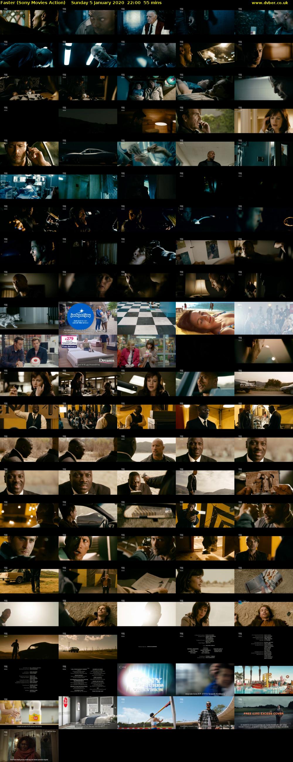 Faster (Sony Movies Action) Sunday 5 January 2020 22:00 - 22:55