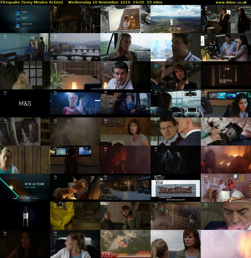 Firequake (Sony Movies Action) Wednesday 20 November 2019 19:05 - 20:00