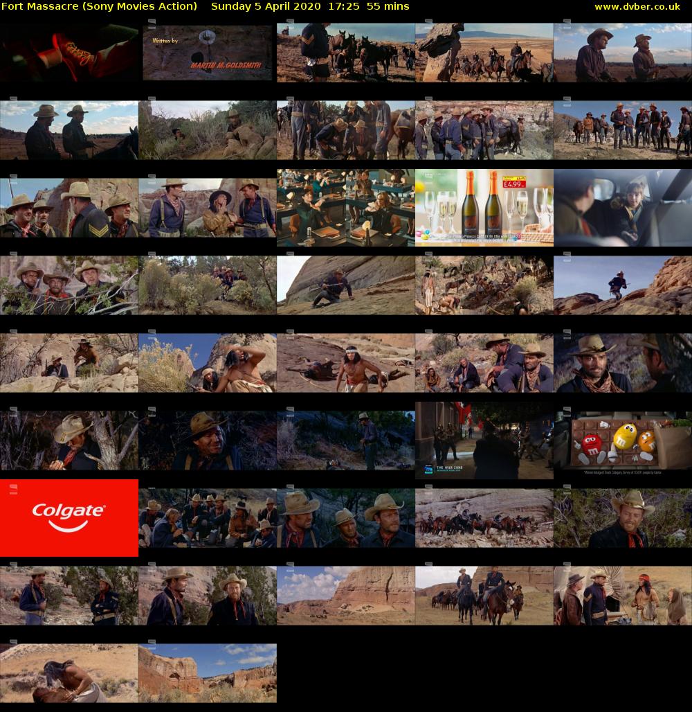 Fort Massacre (Sony Movies Action) Sunday 5 April 2020 17:25 - 18:20