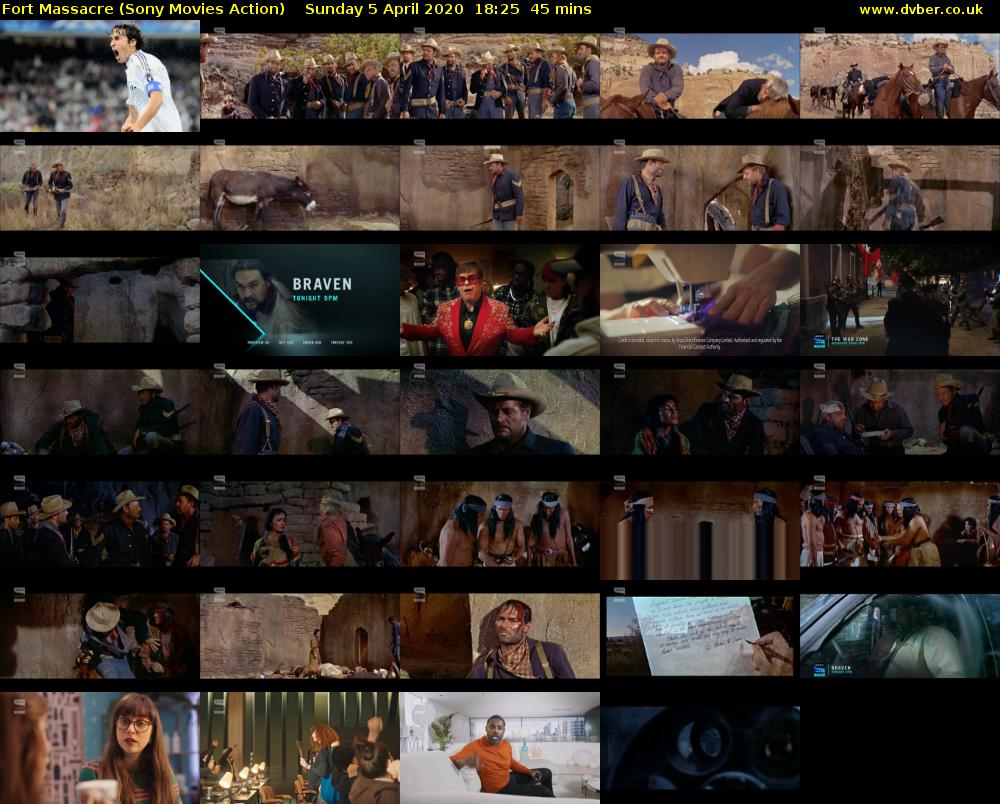 Fort Massacre (Sony Movies Action) Sunday 5 April 2020 18:25 - 19:10