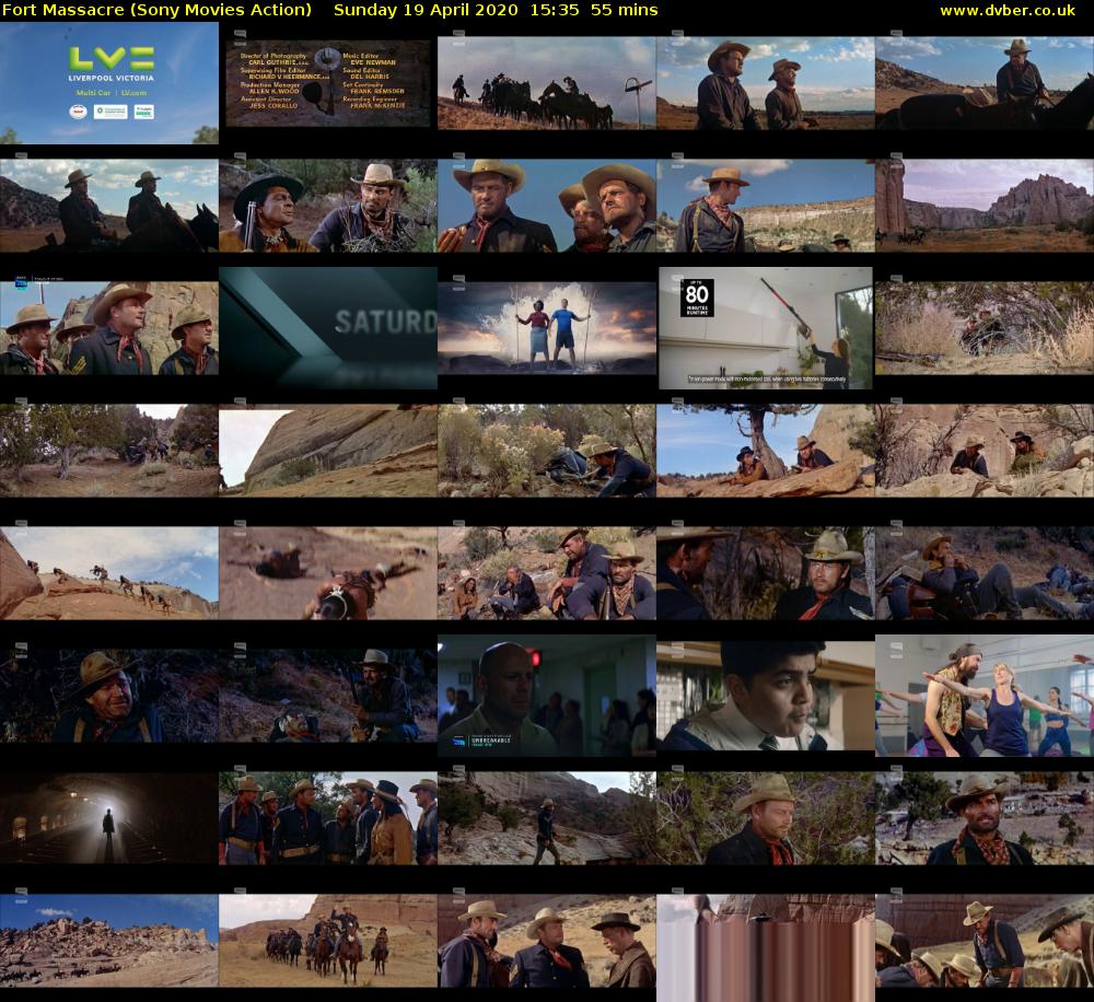 Fort Massacre (Sony Movies Action) Sunday 19 April 2020 15:35 - 16:30
