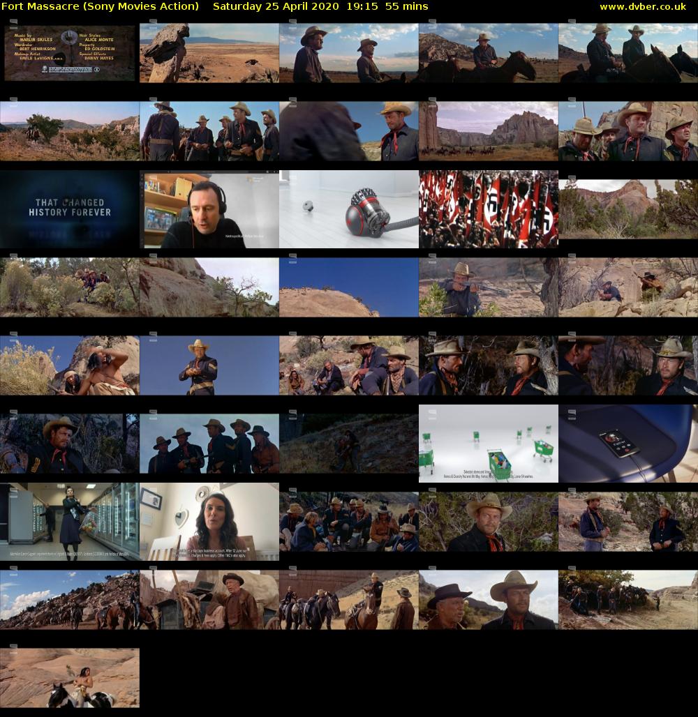 Fort Massacre (Sony Movies Action) Saturday 25 April 2020 19:15 - 20:10