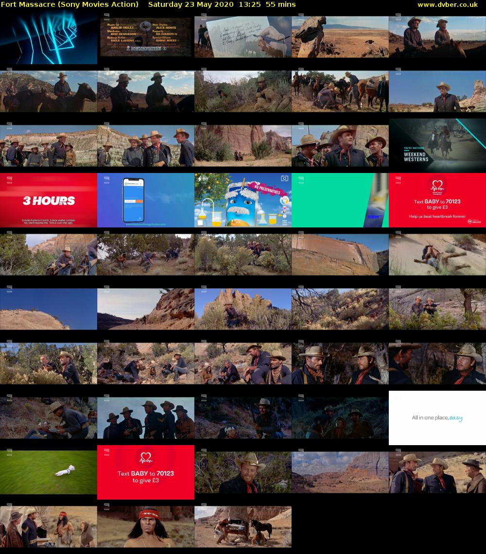 Fort Massacre (Sony Movies Action) Saturday 23 May 2020 13:25 - 14:20